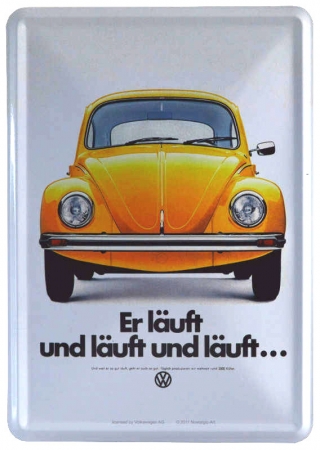 Nostalgic Art Blechpostkarte VW er läuft